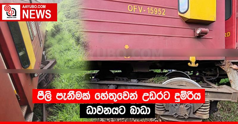 පීලි පැනීමක් හේතුවෙන් උඩරට දුම්රිය ධාවනයට බාධා