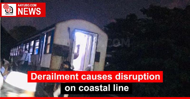 Derailment causes disruption on coastal line