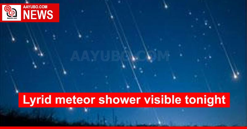 Lyrid meteor shower visible tonight