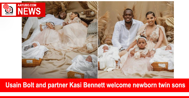 Usain Bolt is a proud father of twin sons
