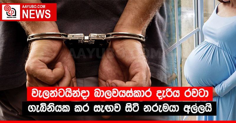 වැලන්ටයින්දා බාලවයස්කාර දැරිය රවටා ගැබිනියක කර සැඟව සිටි නරුමයා අල්ලයි