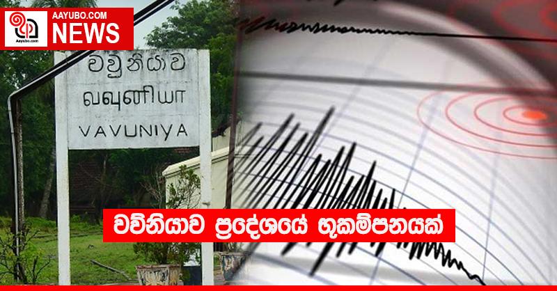 වව්නියාව ප්‍රදේශයේ භූකම්පනයක් 