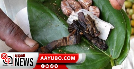 බුලත් විට කෑම සහ විකිණීම තහනම් කෙරේ 