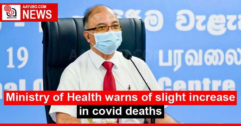 Ministry of Health warns of slight increase in covid deaths