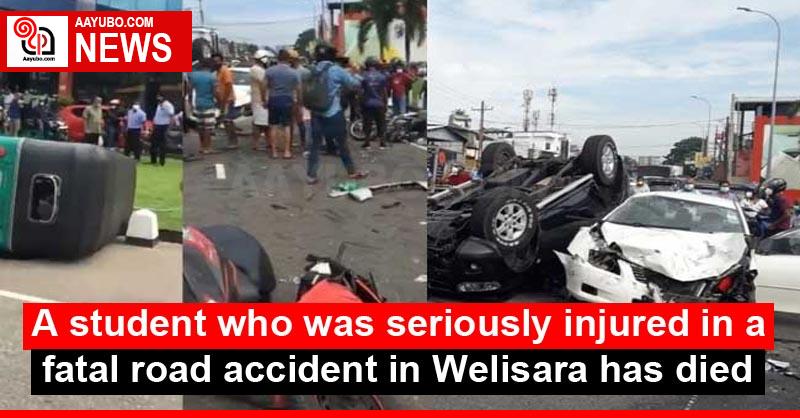 A student who was seriously injured in a fatal road accident in Welisara has died
