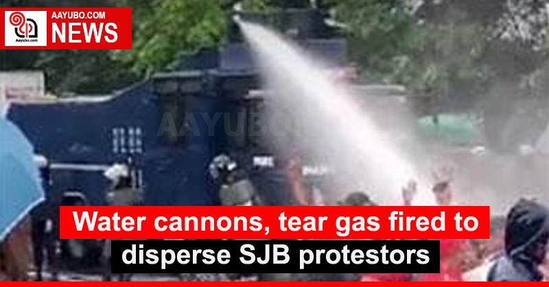 Water cannons, tear gas fired to disperse SJB protestors