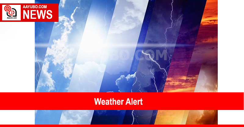 Weather Alert - Public to be vigilant to minimize damages due to strong winds and lightning during thundershowers