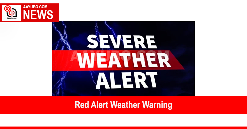 Heavy rain has triggered a red alert in nine regions.
