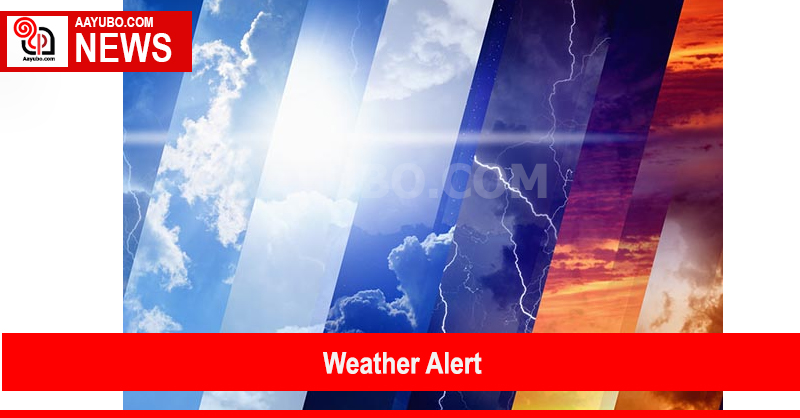 Weather Alert - Public to be vigilant to minimize damages due to strong winds and lightning during thundershowers