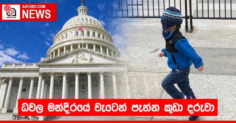 ධවල මන්දිරයේ වැටෙන් පැන්න කුඩා දරුවා