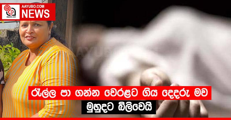 රැල්ල පා ගන්න වෙරළට ගිය දෙදරු මව මුහුදට බිලිවෙයි