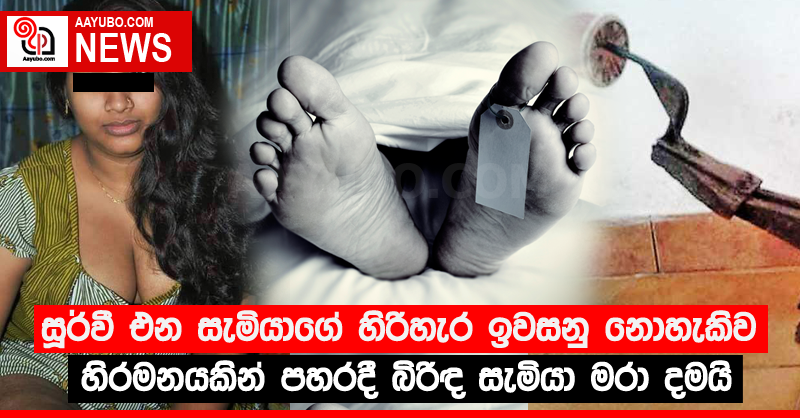 සූර්වී එන සැමියාගේ හිරිහැර ඉවසනු නොහැකිව හිරමනයකින් පහරදී බිරිඳ සැමියා මරා දමයි