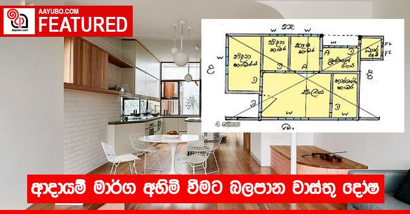 ආදායම් මාර්ග අහිමි වීමට බලපාන වාස්තු දෝෂ