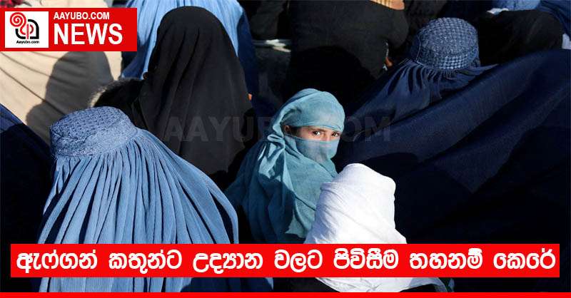 ඇෆ්ගන් කතුන්ට උද්‍යාන වලට පිවිසීම තහනම් කෙරේ