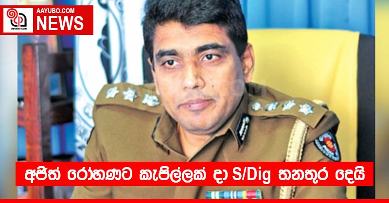 අජිත් රෝහණට කැපිල්ලක් දා S/Dig තනතුර දෙයි