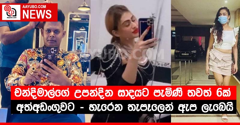 චන්දිමාල්ගේ උපන්දින සාදයට පැමිණි තවත් 6ක් අත්අඩංගුවට - හැරෙන තැපෑලෙන් ඇප ලැබෙයි