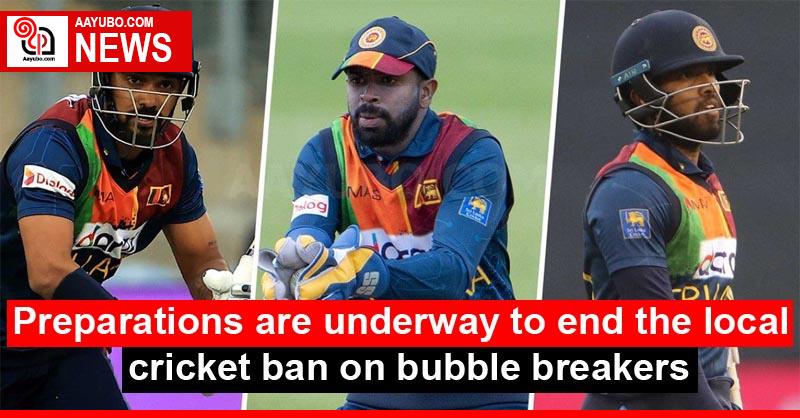 Preparations are underway to end the local cricket ban on bubble breakers