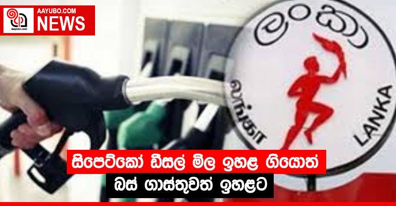 සිපෙට්කෝ ඩීසල් මිල ඉහළ ගියොත් බස් ගාස්තුවත් ඉහළට