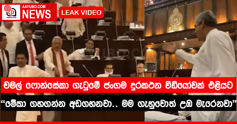 චමල් ෆොන්සේකා ගැටුමේ ජංගම දුරකතනයෙන් ගත් වීඩියෝවක් එළියට (VIDEO)
