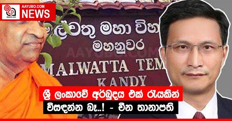 ශ්‍රී ලංකාවේ අර්බුදය එක් රැයකින් විසඳන්න බෑ..! – චීන තානාපති