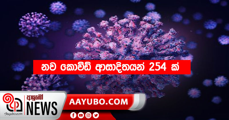නව කොවිඩ් ආසාදිතයන් 254ක් හදුනා ගනියි
