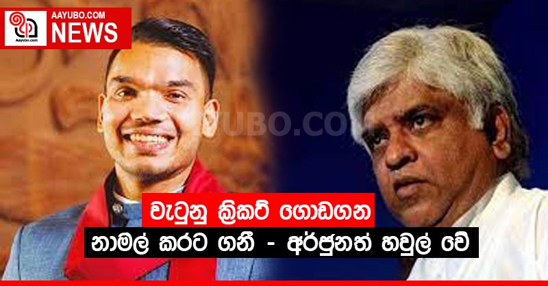 වැටුනු ක්‍රිකට් ගොඩගන්න නාමල් කරට ගනී - අර්ජුනත් හවුල් වේ