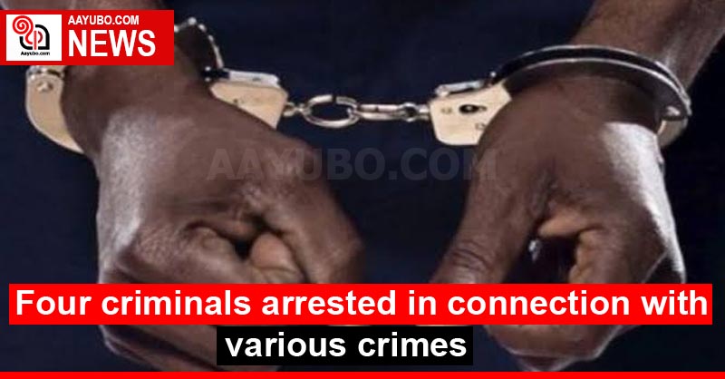 Four criminals arrested in connection with various crimes
