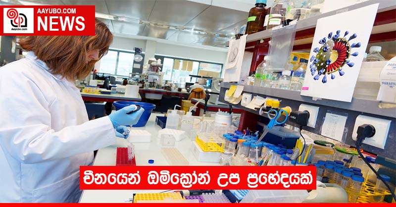 චීනයෙන් ඔමික්‍රෝන් උප ප්‍රභේදයක්