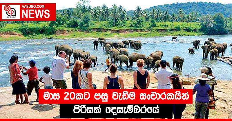 මාස 20කට පසු වැඩිම සංචාරකයින් පිරිසක් දෙසැම්බරයේ