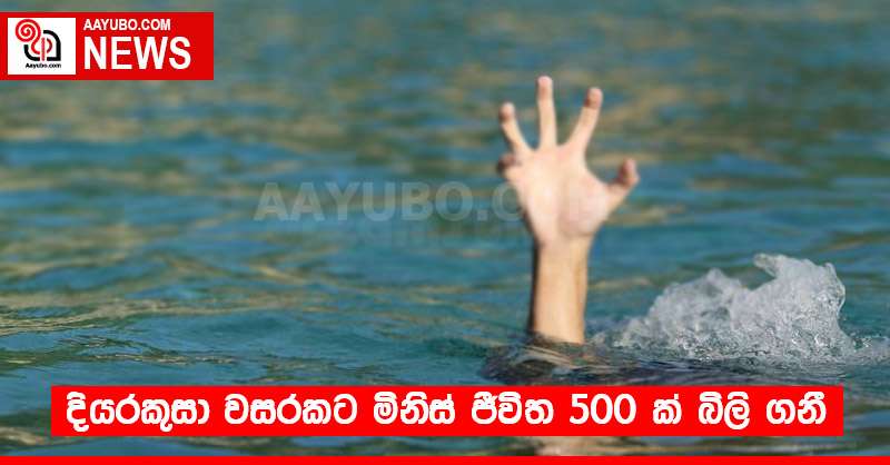 දියරකුසා වසරකට මිනිස් ජීවිත 500 ක් බිලි ගනී