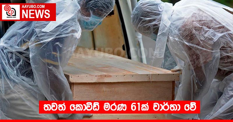 තවත් කොවිඩ් මරණ 61ක් වාර්තා වේ
