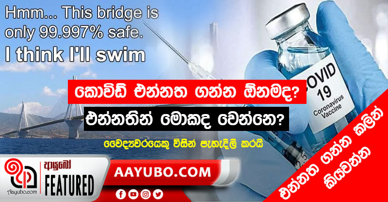 ඇත්තටම කොවිඩ් එන්නතින් මොකද වෙන්නෙ?