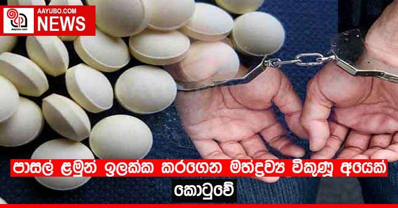 පාසල් ළමුන් ඉලක්ක කරගෙන මත්ද්‍රව්‍ය විකුණූ අයෙක් කොටුවේ