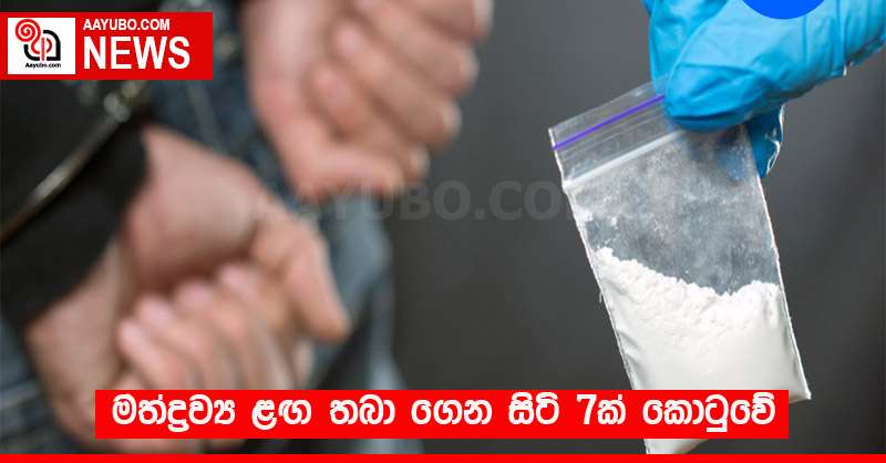මත්ද්‍රව්‍ය ළඟ තබා ගෙන සිටි 7ක් කොටුවේ 