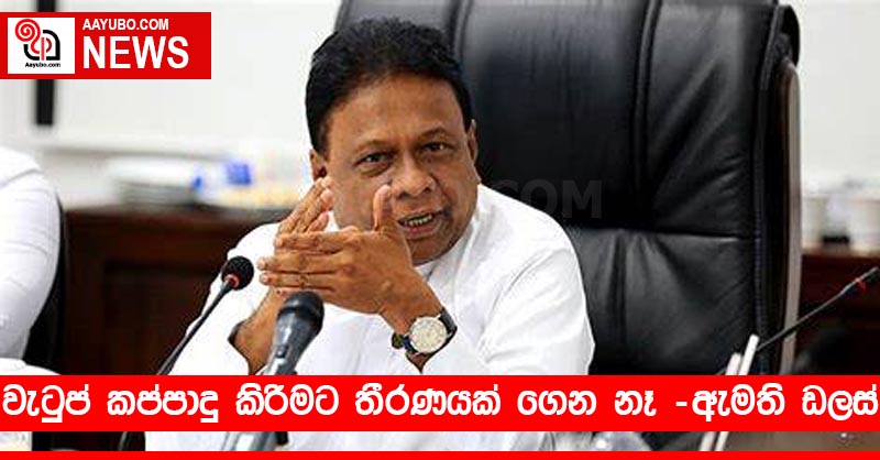 වැටුප් කප්පාදු කිරීමට තීරණයක් ගෙන නෑ - ඇමති ඩලස්