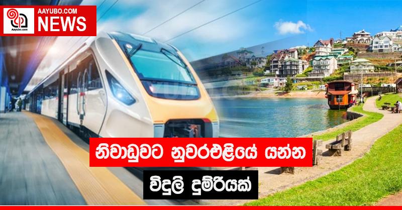 නිවාඩුවට නුවරඑළියේ යන්න විදුලි දුම්රියක්