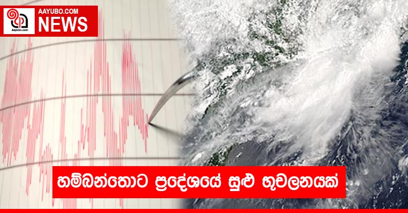 හම්බන්තොට ප්‍රදේශයේ සුළු භූචලනයක්
