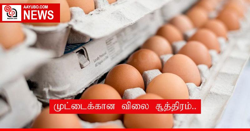முட்டைக்கான விலை சூத்திரம்..