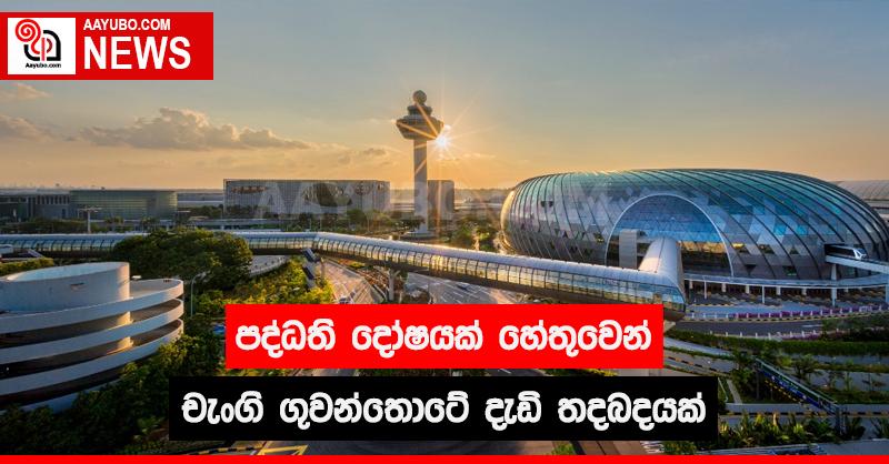පද්ධති දෝෂයක් හේතුවෙන් චැංගි ගුවන්තොටේ දැඩි තදබදයක්