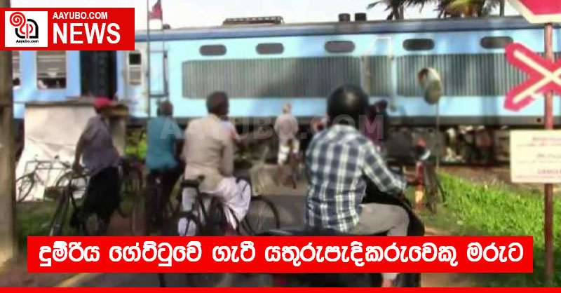 දුම්රිය ගේට්ටුවේ ගැටී යතුරුපැදිකරුවෙකු මරුට