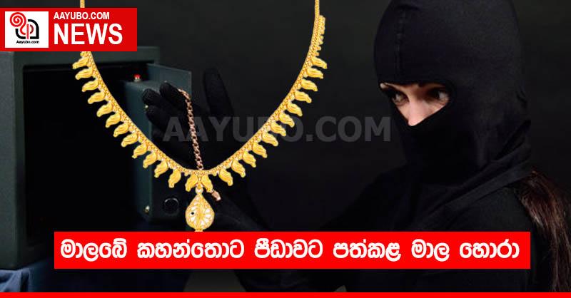මාලබේ කහන්තොට පීඩාවට පත්කළ මාල හොරා