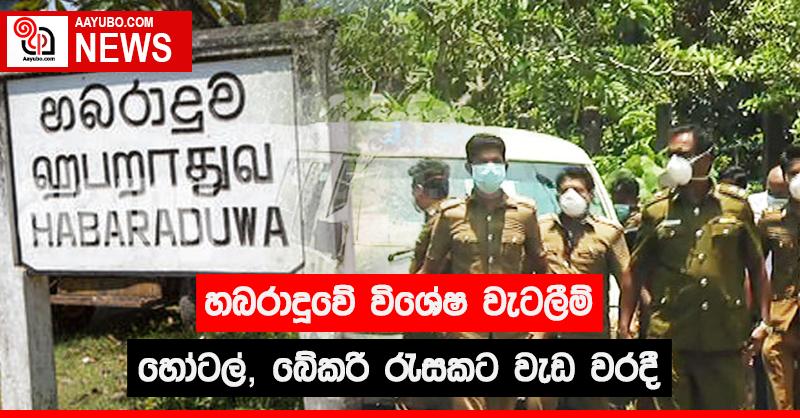 හබරාදූවේ විශේෂ වැටලීම් - හෝටල්, බේකරි රැසකට වැඩ වරදී