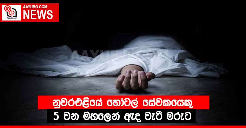 නුවරඑළියේ හෝටල් සේවකයෙකු 5 වන මහලෙන් ඇද වැටී මරුට
