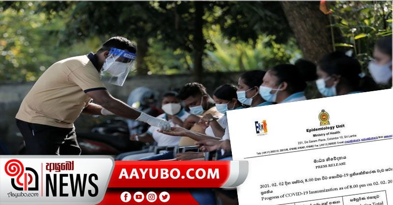 කොවිඩ් එන්නත 120,000කට ආසන්න පිරිසකට ලබා දී අවසන්