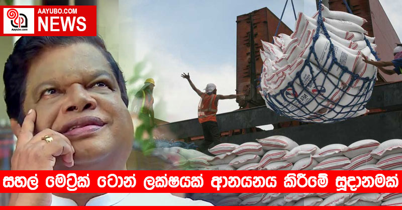 සහල් මෙට්‍රික් ටොන් ලක්ෂයක් ආනයනය කිරීමේ සූදානමක්