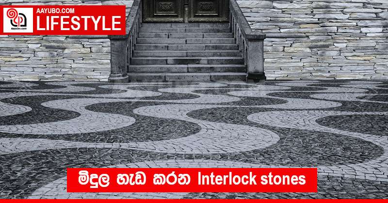 මිදුල හැඩ කරන Interlock stones 