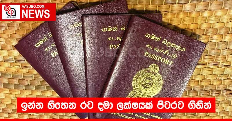 ඉන්න හිතෙන රට දමා ලක්ෂයක් පිටරට ගිහින්