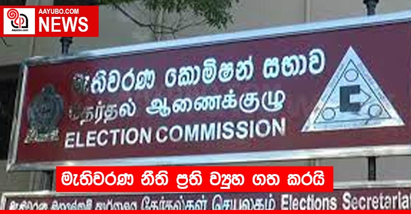මැතිවරණ නීති ප්‍රති ව්‍යුහ ගත කරයි