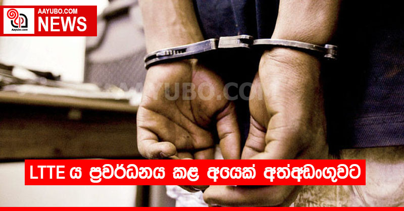 LTTE ය ප්‍රවර්ධනය කළ අයෙක් අත්අඩංගුවට 