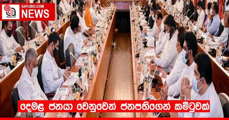 දෙමළ ජනයා වෙනුවෙන් ජනපතිගෙන් කමිටුවක්